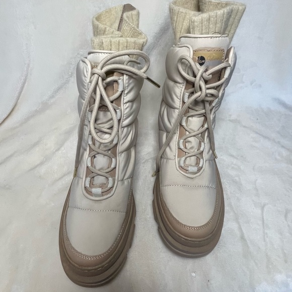 Sam Edelman Tabitha Puffer Lace Up Boot Moonbeam 8.5 - Picture 6 of 11